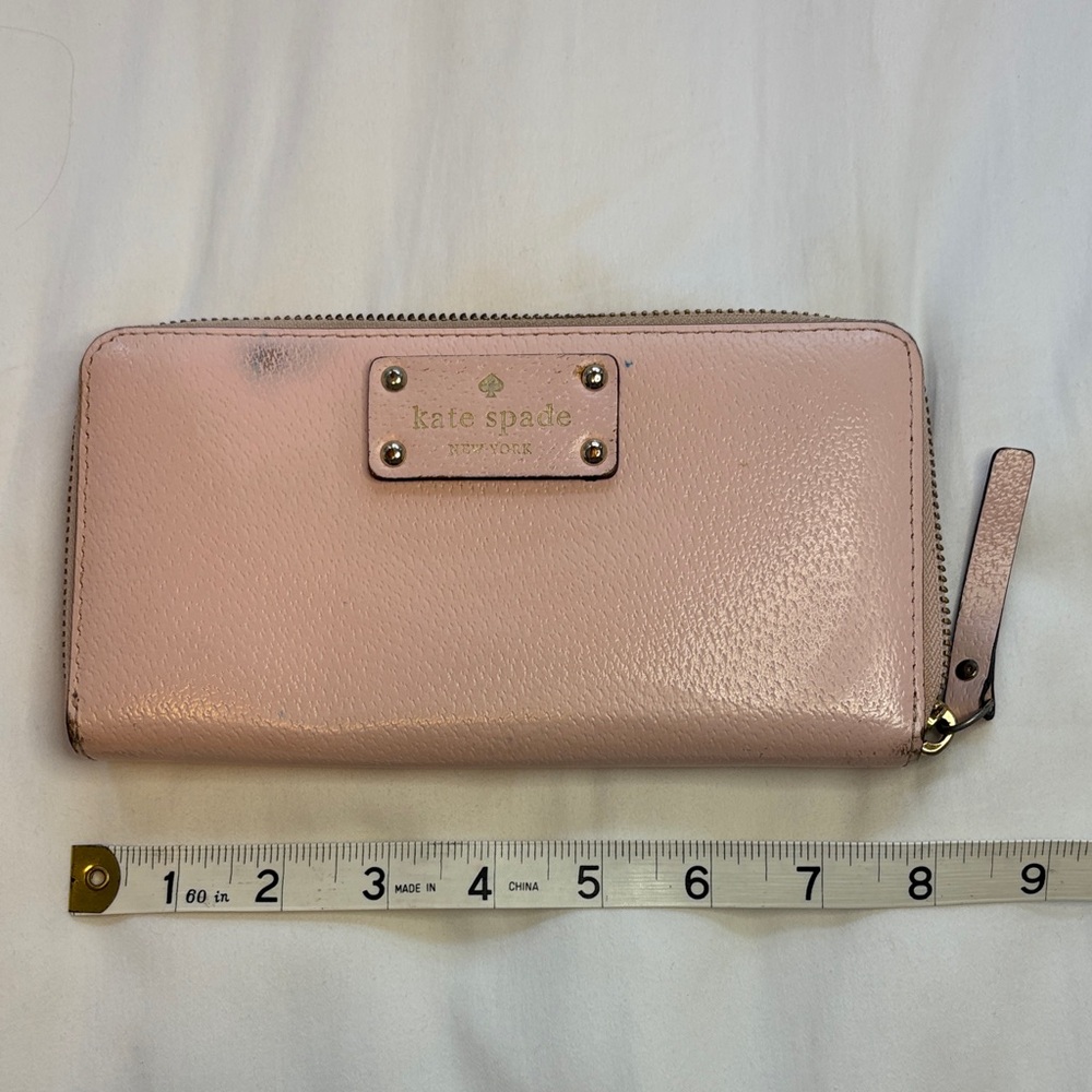 Kate Spade Blush Pink Zip Wallet